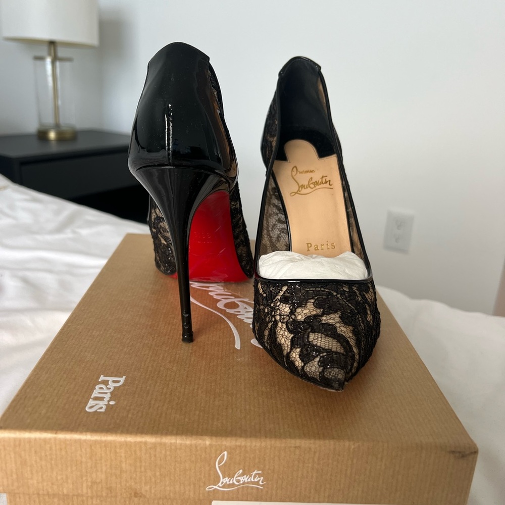 Christian Louboutin Follies lace heel